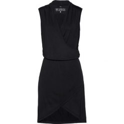 Sukienka shirtowa z modalu bonprix czarny. Czarne sukienki damskie bonprix, bez wzorów, bez kołnierzyka, bez rękawów. Za 149,99 zł.