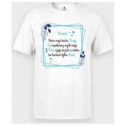 Koszulka Wyznanie skarbie dla niego 2. T-shirty chłopięce MegaKoszulki, bez wzorów, z bawełny, bez rękawów. Za 44,90 zł.