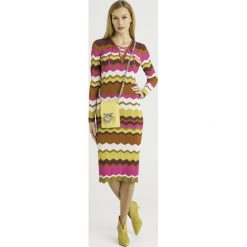 SUKIENKA pinko PLATESSA. Czerwone sukienki damskie Pinko, na imprezę, s, bez wzorów, z materiału, bez kołnierzyka, bez rękawów, dopasowane. Za 1009,00 zł.
