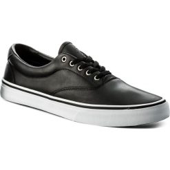 Tenisówki POLO RALPH LAUREN - Thorton 816704607002 Black. Czarne półbuty męskie Polo Ralph Lauren, na co dzień, bez wzorów, z gumy, bez zapięcia. W wyprzedaży za 299,00 zł.