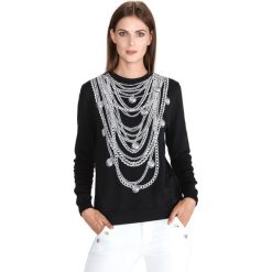 Just Cavalli Bluza Czarny. Czarne bluzy damskie Just Cavalli, l, z nadrukiem, z bawełny, bez rękawów, bez kaptura. Za 1303,95 zł.