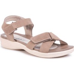 Sandały COMFORT BASIC - 44897 Taupe. Brązowe klapki damskie Comfort Basic, bez wzorów, ze skóry ekologicznej, bez obcasa. Za 169,00 zł.