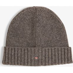 Gant - Czapka męska, szary. Szare czapki męskie GANT, z wełny. Za 179,95 zł.