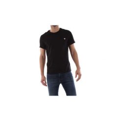 T-shirty z krótkim rękawem Guess M92I19 I3Z00 CN SS TEE. Czarne t-shirty męskie Guess, s, z aplikacjami, bez kołnierzyka, krótkie. Za 118,13 zł.