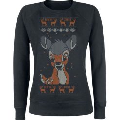Bambi Hello Bluza damska czarny. Czarne bez kategorii marki Bambi, s, z nadrukiem. Za 121,90 zł.
