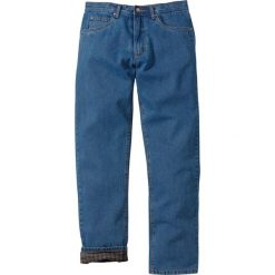 Dżinsy ocieplane CLASSIC FIT STRAIGHT bonprix niebieski "stone". Niebieskie jeansy męskie bonprix, m, bez wzorów, klasyczne, z podwyższonym stanem. Za 134,99 zł.
