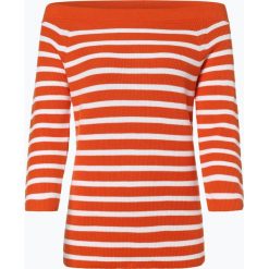 Tommy Hilfiger - Sweter damski – Abbie, pomarańczowy. Pomarańczowe swetry damskie TOMMY HILFIGER, xs, bez wzorów, z bawełny, bez rękawów, bez kaptura. Za 579,95 zł.