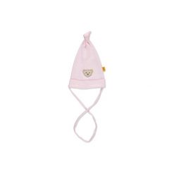 Czapeczki niemowlęce: STEIFF Girls Baby Czapka wiązana barely pink