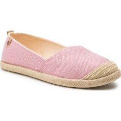 Espadryle ROXY - ARJS600412 BSH. Różowe espadryle damskie Roxy, bez wzorów, z tworzywa sztucznego, bez obcasa, na płaskiej podeszwie. W wyprzedaży za 139,00 zł.