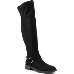 Kozaki CALVIN KLEIN - Femi B4E6223 Black. Czarne kozaki damskie Calvin Klein, ze skóry, przed kolano, na wysokim obcasie, na obcasie, bez zapięcia. W wyprzedaży za 599,00 zł.