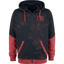 Bluzy męskie: Gra o Tron Targaryen – Fire And Blood Bluza z kapturem rozpinana czarny/czerwony