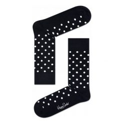 Skarpety Happy Socks Dots (DO01-909). Czarne skarpetki damskie marki Happy Socks, z bawełny. Za 23,99 zł.