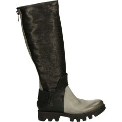 Buty zimowe damskie: Kozaki - 692308 GRI-NE