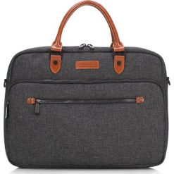 Torba na laptopa. Szare torby męskie skórzane Wittchen, w paski, ze skóry ekologicznej, małe. W wyprzedaży za 179,90 zł.