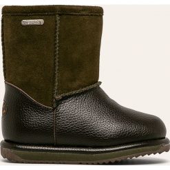 Emu Australia - Śniegowce dziecięce Trigg. Zielone śniegowce chłopięce EMU Australia, na zimę, bez zapięcia. W wyprzedaży za 239,90 zł.