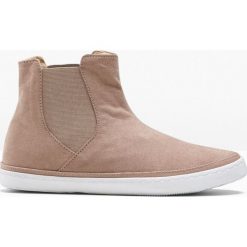 Wysokie sneakersy bonprix wielbłądzia wełna. Pomarańczowe sneakersy damskie bonprix, z wełny. Za 74,99 zł.