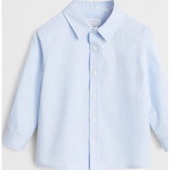 Mango Kids - Koszula dziecięca Jesus 80-104 cm. Niebieskie koszule chłopięce z bawełny, eleganckie, długie. Za 59,90 zł.