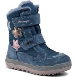 Śniegowce PRIMIGI - GORE-TEX 4382000 M Azzur. Niebieskie śniegowce dziewczęce Primigi, bez zapięcia. W wyprzedaży za 259,00 zł.