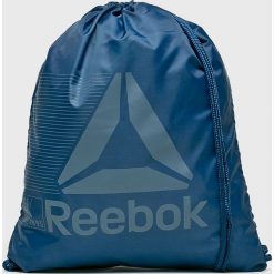Reebok - Plecak. Niebieskie plecaki damskie marki Reebok, z poliesteru. W wyprzedaży za 39,90 zł.