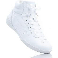 Wysokie sneakersy bonprix biały. Buty sportowe damskie bonprix. Za 89,99 zł.