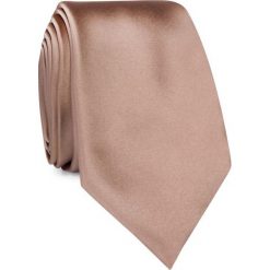 KRAWAT KWER001267. Brązowe krawaty męskie marki Giacomo Conti, z mikrofibry, eleganckie. Za 69,00 zł.