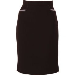 Ołówkowa spódnica ze wstawkami WIOSNA LATO. Czarne spódniczki damskie Moda Size Plus Iwanek, na co dzień, na lato, s, bez wzorów, z bawełny, eleganckie, z podwyższonym stanem, plus size, ołówkowe. W wyprzedaży za 39,00 zł.