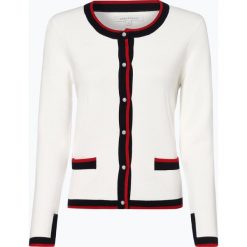 Apriori - Kardigan damski – Coordinates, biały. Białe swetry damskie Apriori, xl, w paski, eleganckie, bez rękawów, bez kaptura. Za 199,95 zł.