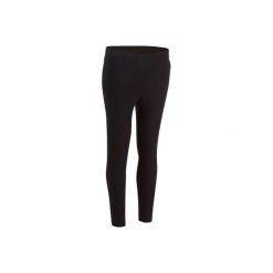Legginsy slim Gym & Pilates 7/8 FIT+ 500 damskie. Czarne legginsy sportowe damskie DOMYOS, l, z bawełny. Za 39,99 zł.