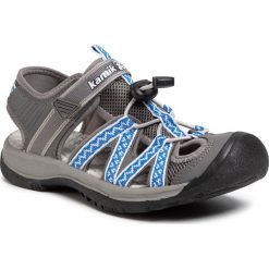 Sandały KAMIK - Islander2 HK2249 Grey. Szare klapki damskie Kamik, bez wzorów, ze skóry ekologicznej, bez obcasa. W wyprzedaży za 199,00 zł.