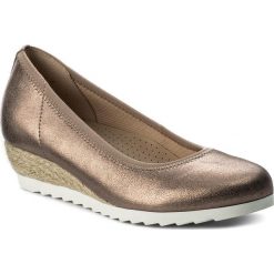 Espadryle GABOR - 82.641.62 Rame. Pomarańczowe espadryle damskie Gabor, bez wzorów, ze skóry, bez obcasa, na obcasie. W wyprzedaży za 309,00 zł.
