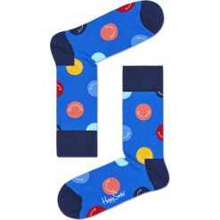 Skarpety Happy Socks (SMI01-6000). Niebieskie skarpetki damskie marki Happy Socks, z bawełny. Za 29,99 zł.