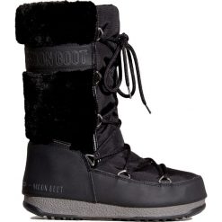 Buty MOON BOOT MONACO FUR WP. Czarne buty trekkingowe damskie na zimę. W wyprzedaży za 704,00 zł.