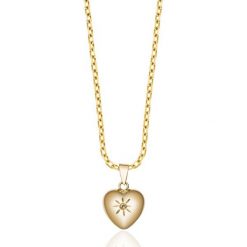 Wspaniały Złoty Wisiorek - złoto żółte 585, Diament 0,01ct. Żółte łańcuszki męskie W.KRUK, złote. Za 419,00 zł.