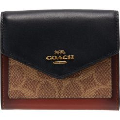 Portfele damskie: Coach SIGNATURE SMALL WALLET Portfel tan black
