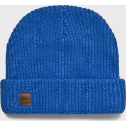 Quiksilver - Czapka. Niebieskie czapki męskie Quiksilver, na zimę, bez wzorów, z wełny. W wyprzedaży za 69,90 zł.