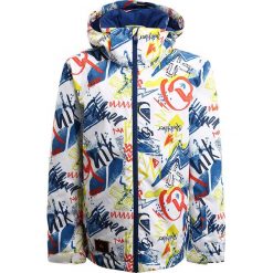Quiksilver MISSION Kurtka snowboardowa white youth thunderbolts. Białe kurtki dziewczęce marki Quiksilver, z poliesteru, narciarskie. W wyprzedaży za 324,35 zł.