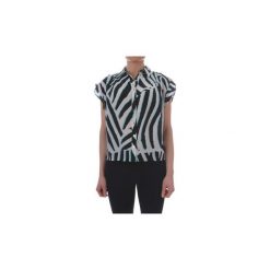 Bluzki Guess 92G463 9057Z. Czarne bluzki damskie marki Guess, z aplikacjami, bez kołnierzyka, bez rękawów. Za 702,36 zł.
