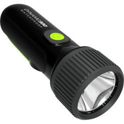 Latarka - DYNAMO 300 WP - 35 lm. Czarne plecaki męskie FORCLAZ, bez wzorów. Za 44,99 zł.