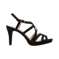 Cellbes Sandały Jazmin czarny female czarny 39. Czarne sandały damskie Cellbes, w paski, ze skóry, eleganckie, bez obcasa, na platformie, z paskami. W wyprzedaży za 115,00 zł.