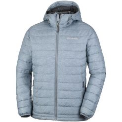 Columbia Kurtka Zimowa Powder Lite Hooded Jacket Grey Ash Print S. Szare kurtki sportowe męskie marki Columbia, na zimę, s, z materiału, omni-heat (columbia). W wyprzedaży za 379,00 zł.