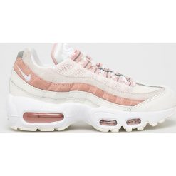 Nike Sportswear - Buty Air Max 95. Białe buty sportowe damskie Nike Sportswear, bez wzorów, ze skóry, sportowe. W wyprzedaży za 629,90 zł.