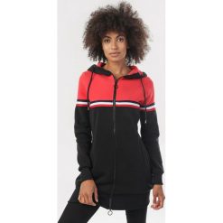 Czarno-Czerwona Bluza Urricea. Czerwone bluzy damskie Born2be, s, bez wzorów, bez rękawów, bez kaptura. Za 109,99 zł.