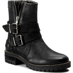 Botki PEPE JEANS - Hellen Zip PLS50302 Black 999. Czarne botki damskie na obcasie marki Pepe Jeans, z jeansu. W wyprzedaży za 309,00 zł.