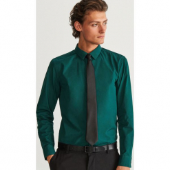 Koszula regular fit - Khaki. Brązowe koszule męskie marki Reserved, m. Za 69,99 zł.