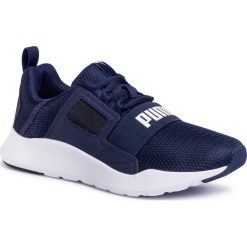 Sneakersy PUMA - Wired Cage 371928 05 Peacoat/Puma White. Niebieskie sneakersy męskie Puma, bez zapięcia. W wyprzedaży za 189,99 zł.