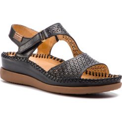 Sandały PIKOLINOS - W8K-0798 Black. Czarne klapki damskie Pikolinos, bez wzorów, ze skóry, bez obcasa. W wyprzedaży za 339,00 zł.