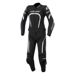 Kombinezon dwuczęściowy STELLA MOTEGI ALPINESTARS kolor biały/czarny, rozmiar 50. Czarne kombinezony damskie Alpinestars, na imprezę, bez wzorów, sportowe, bez kołnierzyka, bez rękawów. W wyprzedaży za 1889,00 zł.