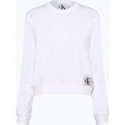 Calvin Klein Jeans - Damska bluza nierozpinana, biały. Białe bluzy damskie Calvin Klein Jeans, s, bez wzorów, z jeansu, bez rękawów, bez kaptura. Za 279,95 zł.