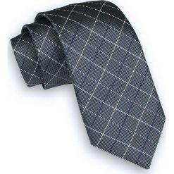 Szary Klasyczny Męski Krawat -ALTIES- 7cm, Popielaty, Szeroki, w Kratkę, Karo KRALTS0335. Szare krawaty męskie Alties, w kratkę, z tkaniny, eleganckie. Za 39,00 zł.