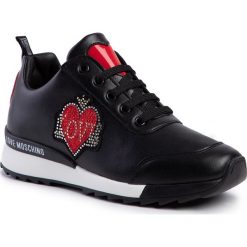 Sneakersy LOVE MOSCHINO - JA15722G08JD0000 Nero. Czarne półbuty damskie Love Moschino, ze skóry ekologicznej. Za 1039,00 zł.